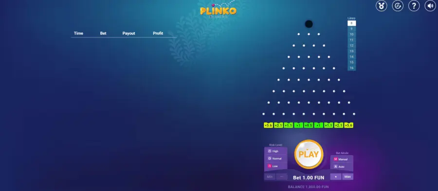Juego plinko